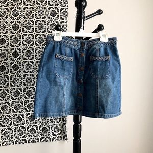 Denim Mini Skirt